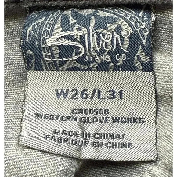 Silver Jeans Womens Grey Suki Flap Skinny Size 26x31 Distressed Soft Denim - Picture 9 of 12